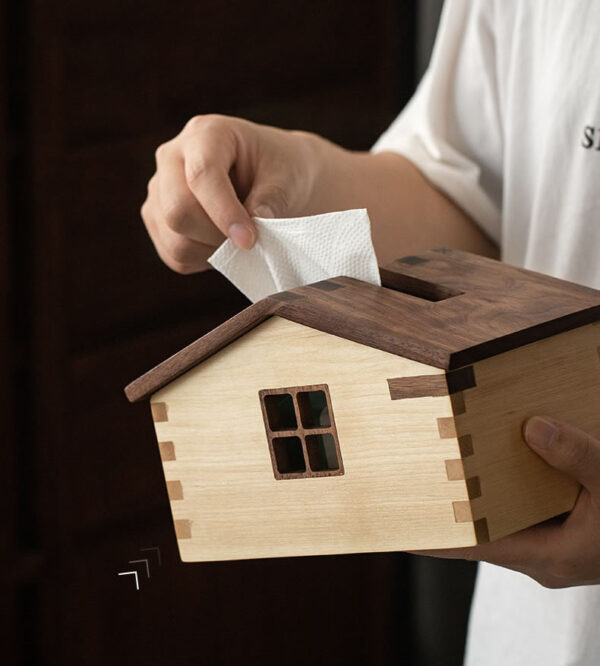 classic-design-mini-tiny-house-wooden-tissue-box-2 Classic Design Mini Tiny House Wooden Tissue Box