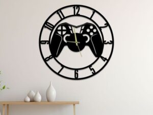 ساعة حائط بطراز لاعب ألعاب